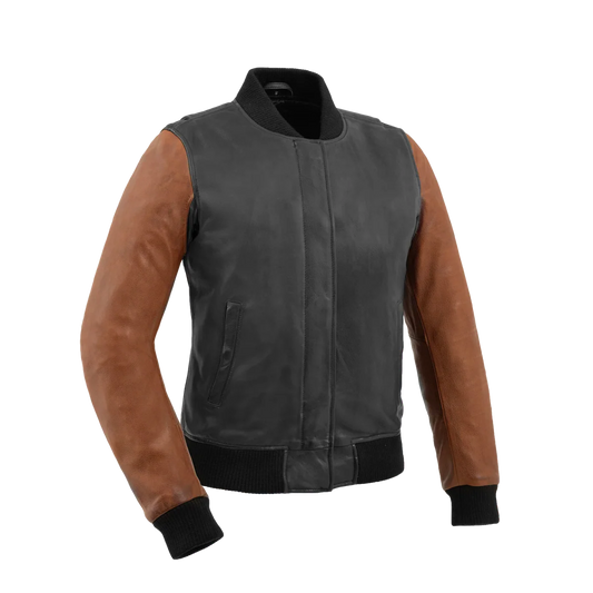 Women's Leather Motorcycle Riding Jacket- "Lella"