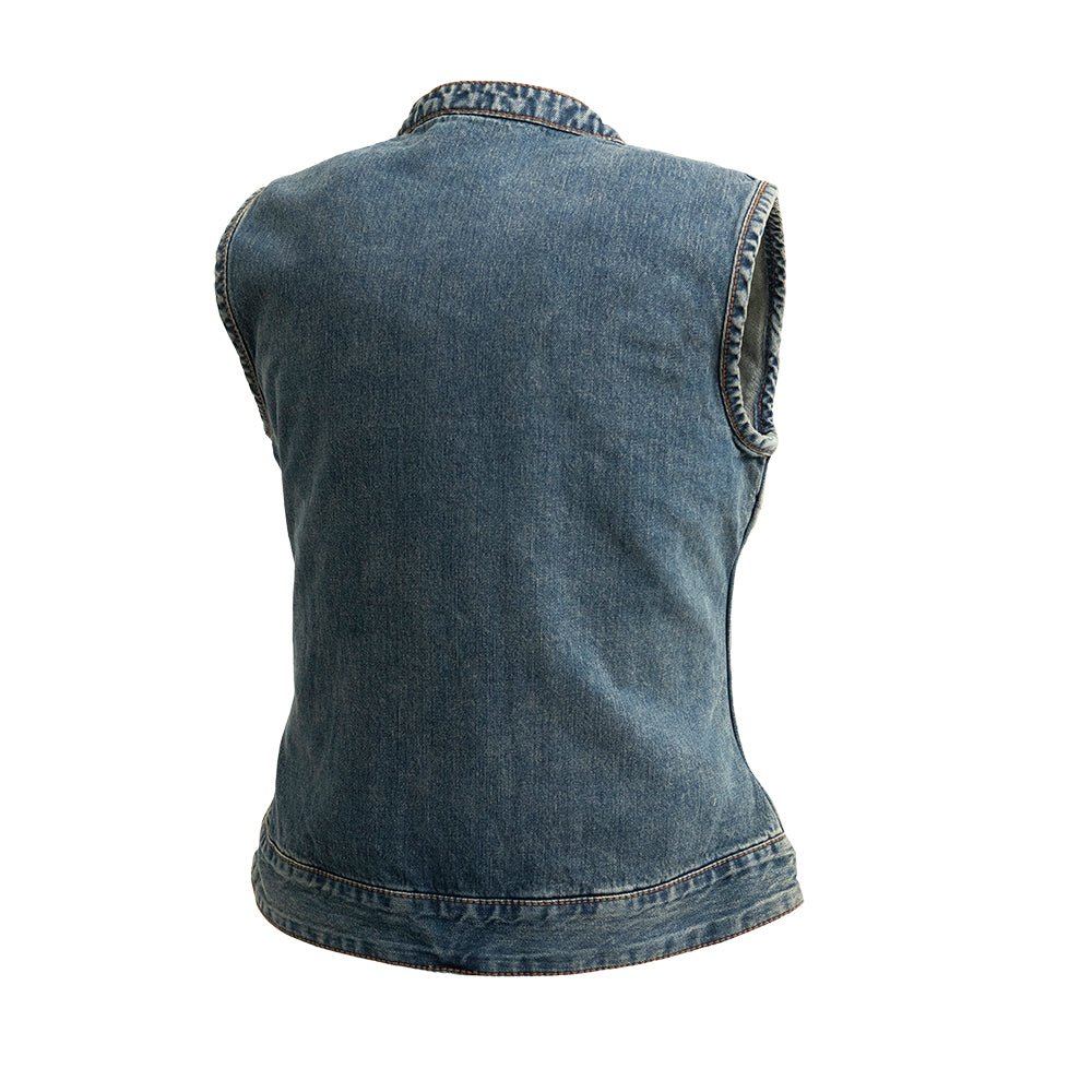 Women's "Lexy" Motorcycle Denim Vest