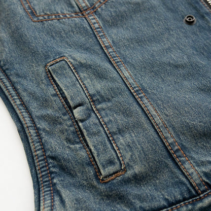 Women's "Lexy" Motorcycle Denim Vest