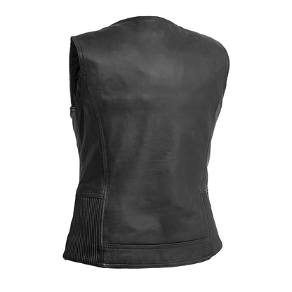 Women's "Lolita" Motorcycle Leather Vest