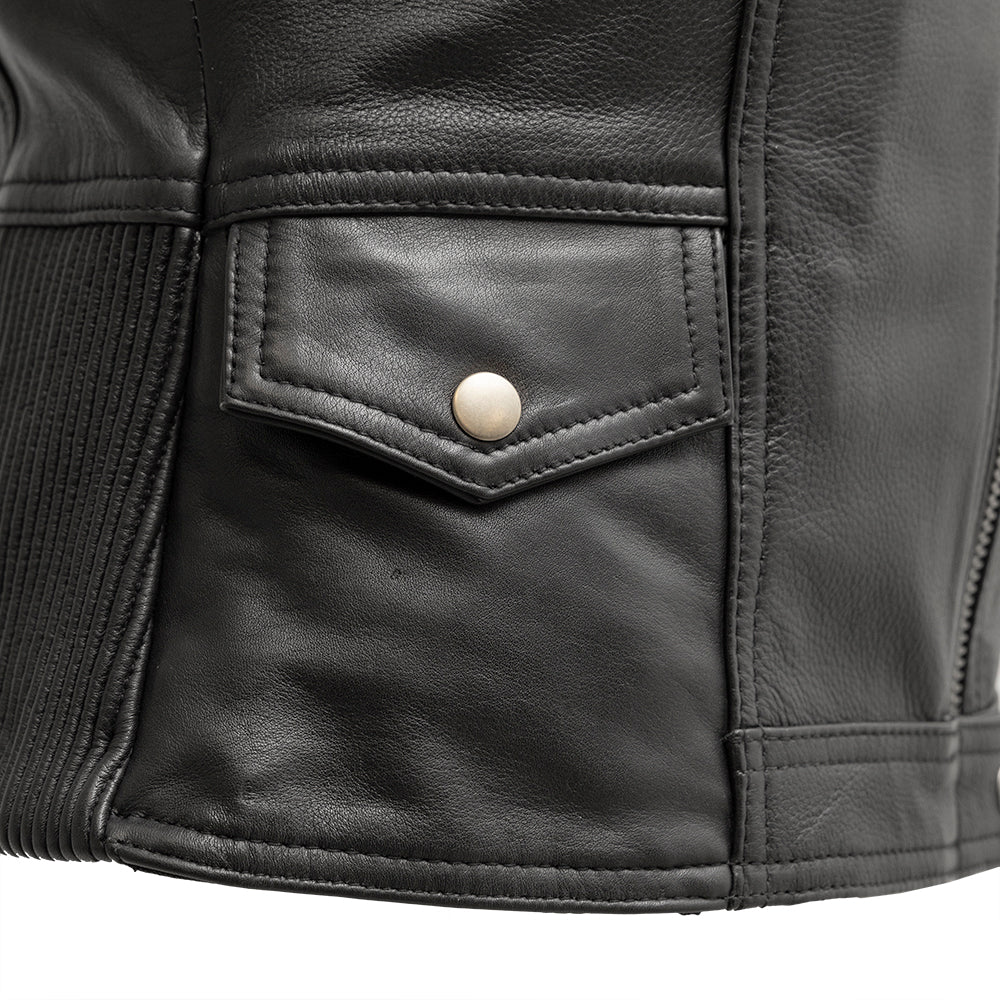 Women's "Lolita" Motorcycle Leather Vest