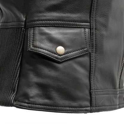 Women's "Lolita" Motorcycle Leather Vest