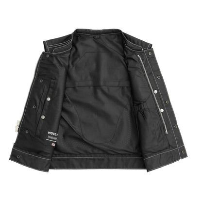 Men's Motorcycle Vest-Lowrider cut in Moto Mesh material