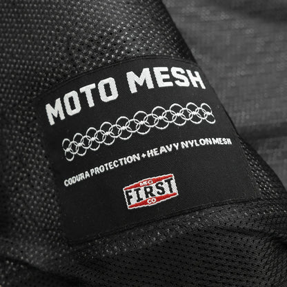 Men's Motorcycle Vest-Lowrider cut in Moto Mesh material