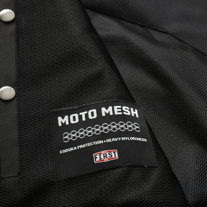 Men's Motorcycle Vest-Lowrider cut in Moto Mesh material