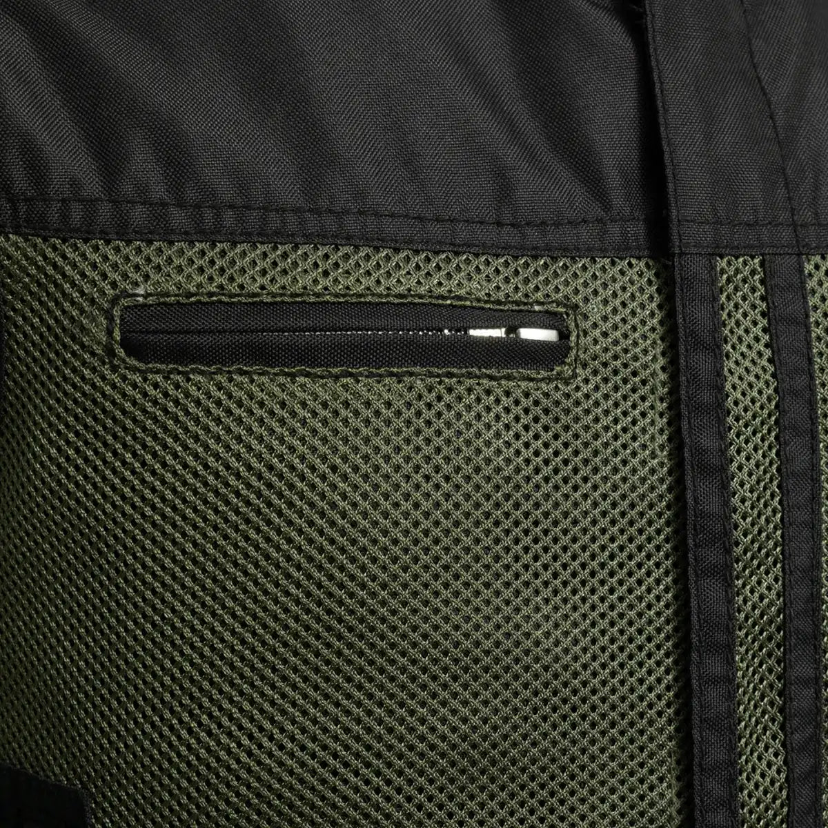 Men's Motorcycle Vest-Lowrider cut in Moto Mesh material