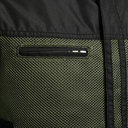 Men's Motorcycle Vest-Lowrider cut in Moto Mesh material