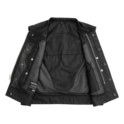 Men's Motorcycle Vest-Lowrider cut in Moto Mesh material