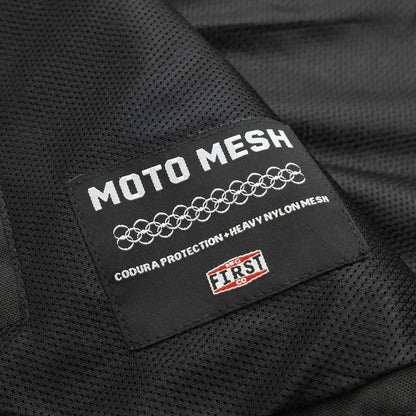 Men's Motorcycle Vest-Lowrider cut in Moto Mesh material