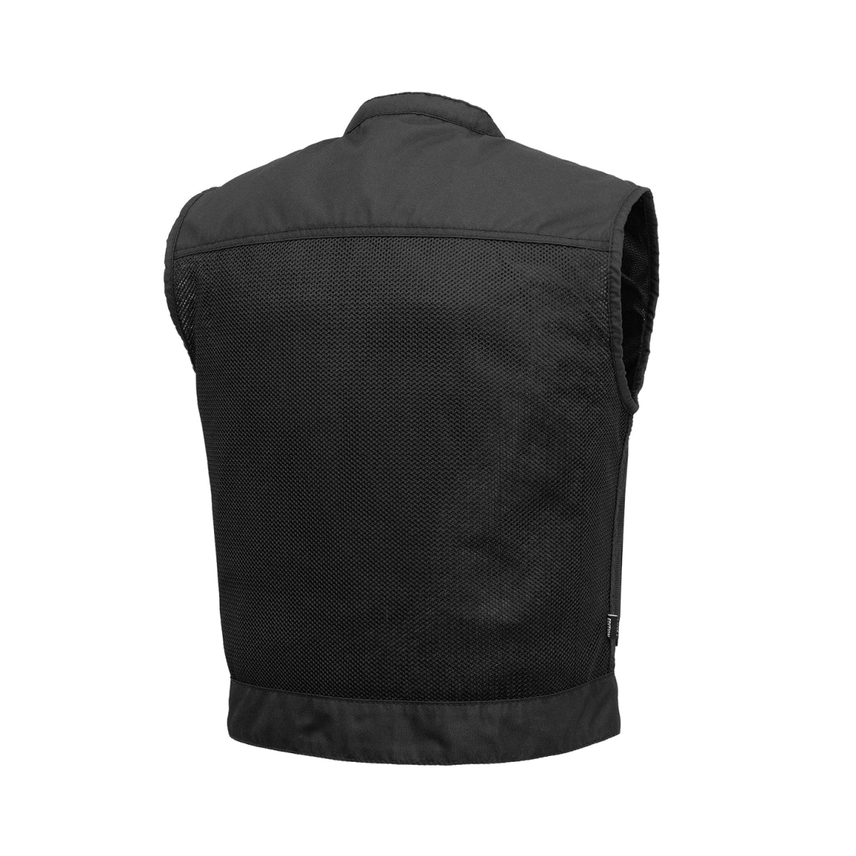 Men's Motorcycle Vest-Lowrider cut in Moto Mesh material