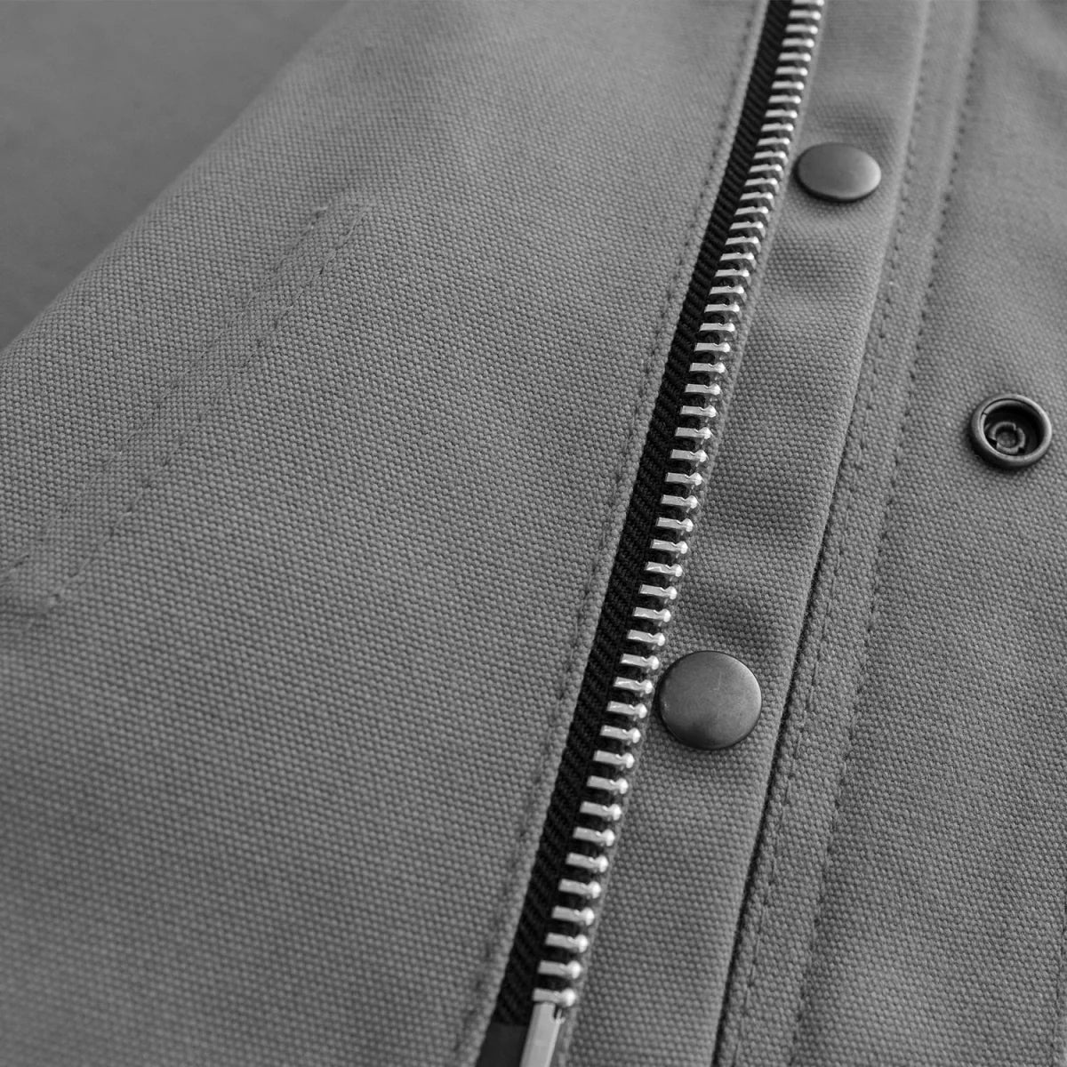 Men's Lowside Motorcycle Canvas Vest in Grey
