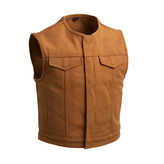 Men's Motorcycle Canvas Vest- "Lowside"