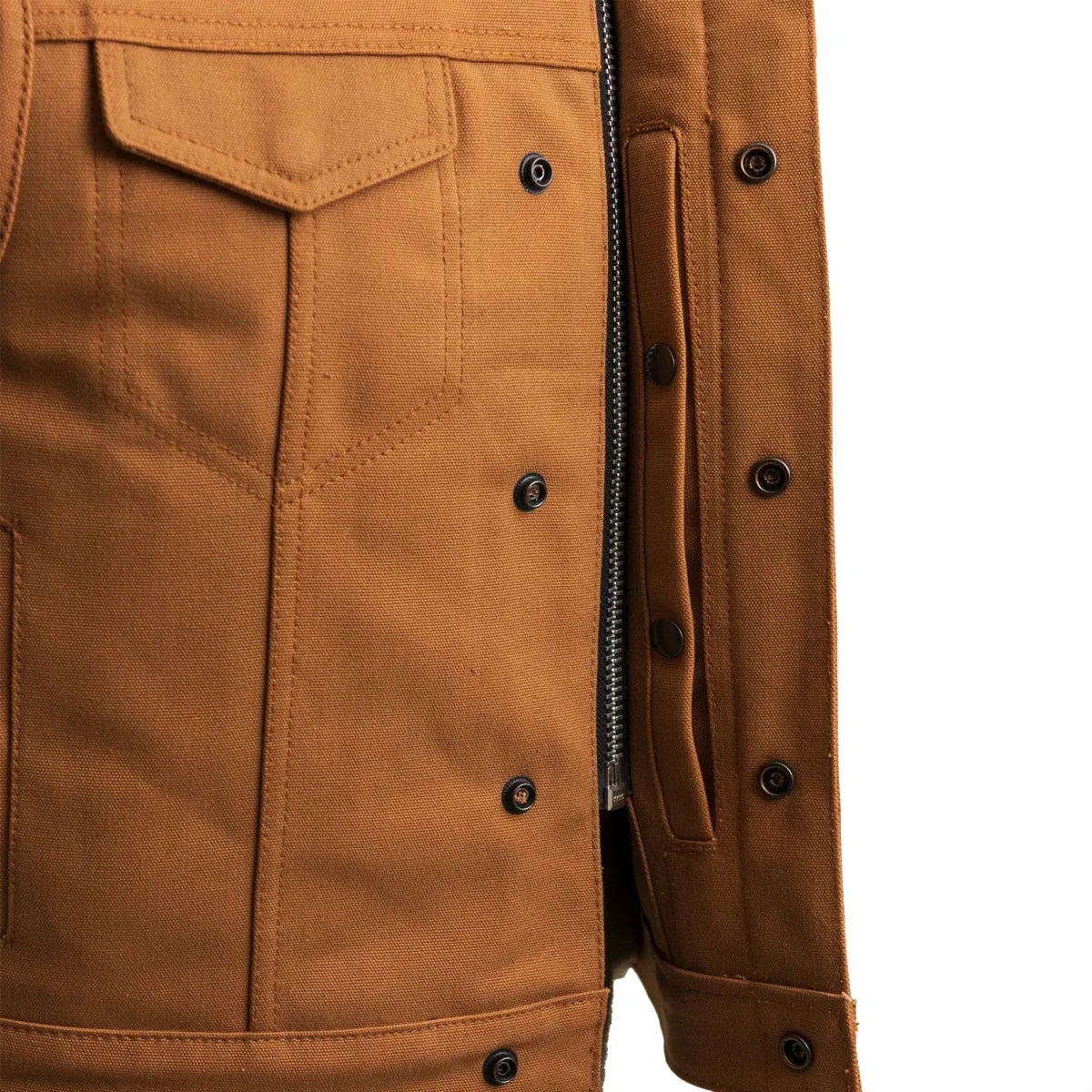 Men's Motorcycle Canvas Vest- "Lowside"