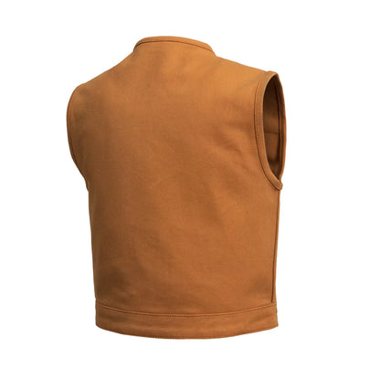 Men's Motorcycle Canvas Vest- "Lowside"