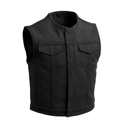 Men's Lowside Motorcycle Vest in twill material.