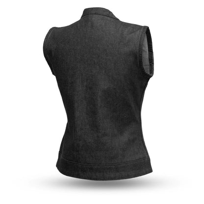 Women's "Ludlow" Motorcycle Denim Vest