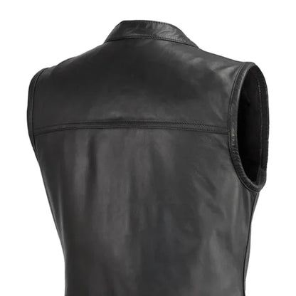 Women's "Ludlow" Motorcycle Leather Vest