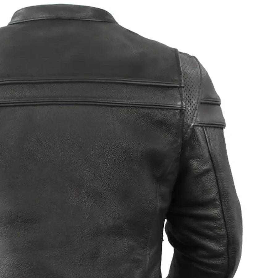 Women's Motorcycle Style Leather Jacket- "Maiden"