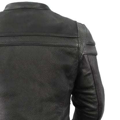 Women's Motorcycle Style Leather Jacket- "Maiden"