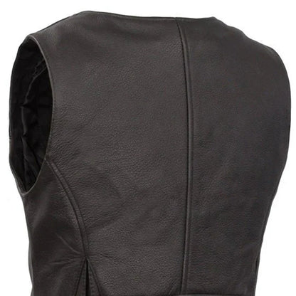 Women's Motorcycle Leather Vest- "Montana"