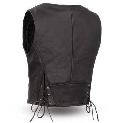 Women's Motorcycle Leather Vest- "Montana"