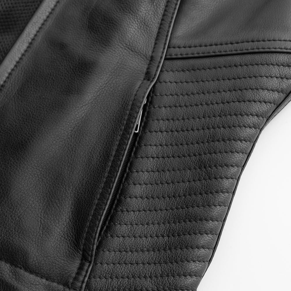Women's Motorcycle Club Leather Vest- "Nina"