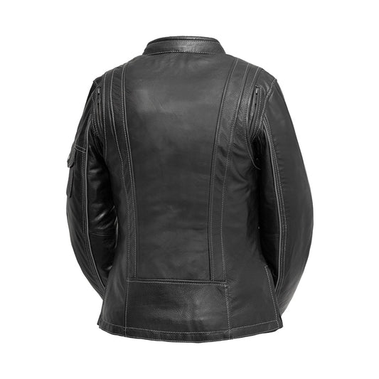 Women's Motorcycle Leather Jacket- "Outlander"
