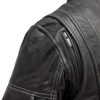 Women's Motorcycle Leather Jacket- "Outlander"