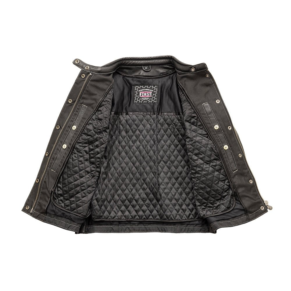 Women's Motorcycle Leather Jacket- "Outlander"