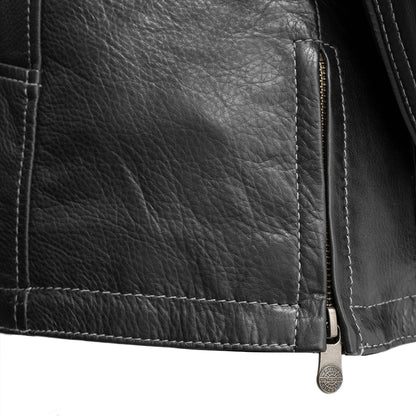 Women's Motorcycle Leather Jacket- "Outlander"