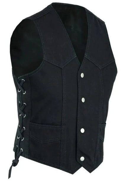 Kid's Denim Side Lace Vest