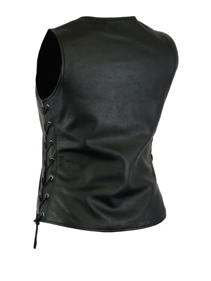 Women's Premium Leather Classy Vest with Longer Body