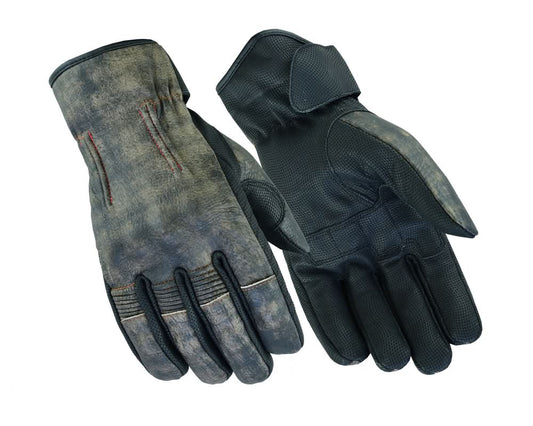 Men's Rakish Glove, washed-out brown leather