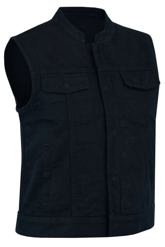 Women's Advance Construction Black Denim Vest