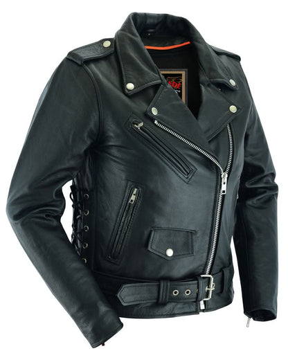 Women's Fashion Leather Motorcycle Jacket- SpeedMoto