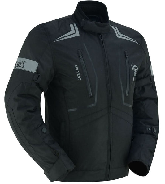 Blackwing Mens Textile Motorcycle Jacket - Black