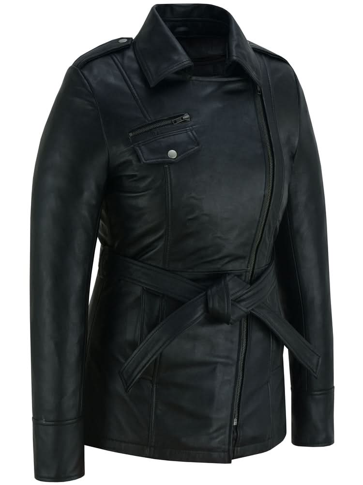 Women's fashion Leather "Dark Siren" Jacket Black