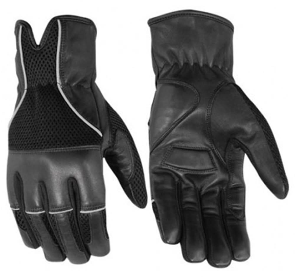 Men's Leather and Mesh Summer Glove