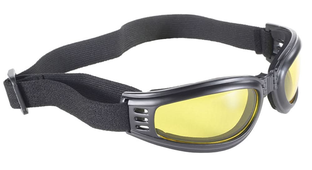 Nomad Goggle, Black Frame with Yellow Lens "45212"