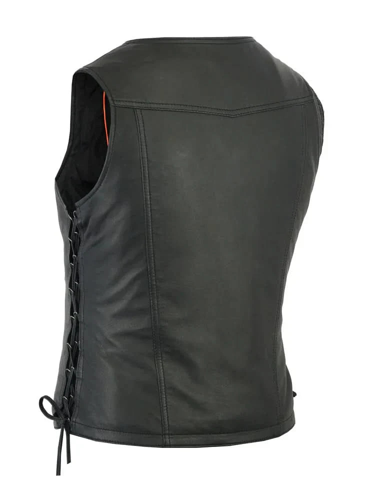 Women's Lambskin Leather Lightweight Vest