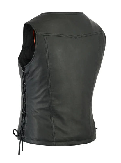Women's Lambskin Leather Lightweight Vest
