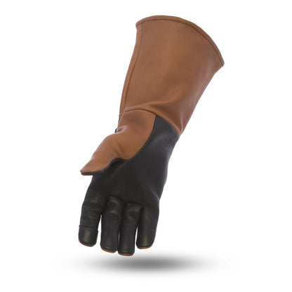 Men's Motorcycle Whiskey Leather Gauntlet- "Phenom"