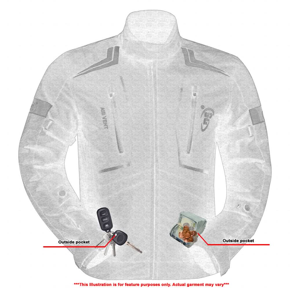 Blackwing Mens Textile Motorcycle Jacket - Black