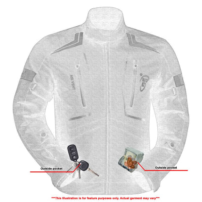 Blackwing Mens Textile Motorcycle Jacket - Black