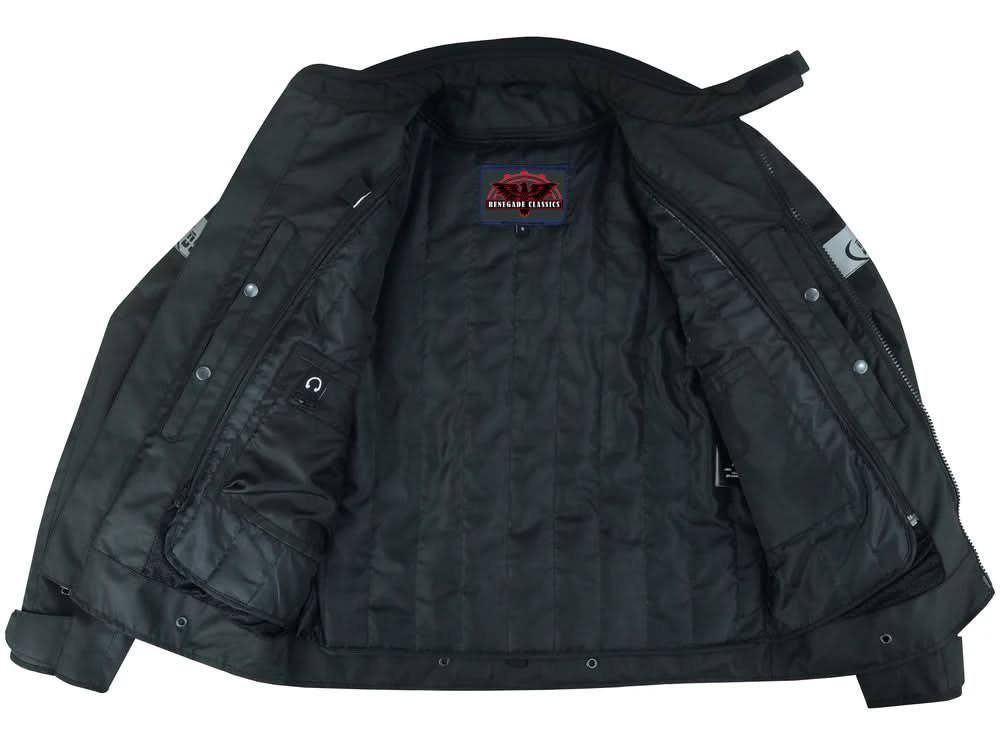 Blackwing Mens Textile Motorcycle Jacket - Black