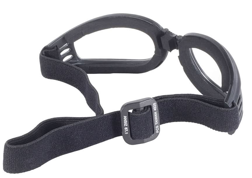 Nomad Goggle, Black Frame with Clear Lens "4525"