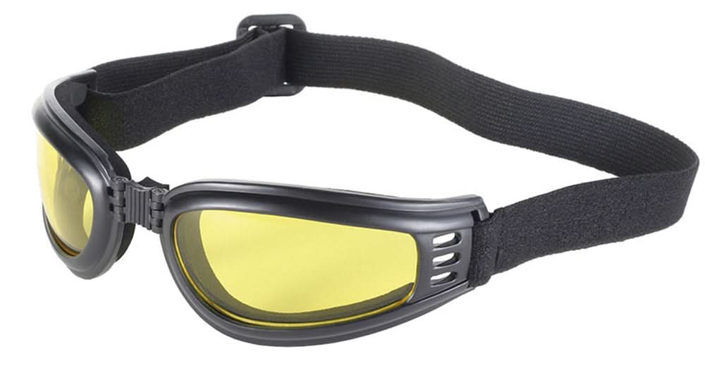 Nomad Goggle, Black Frame with Yellow Lens "45212"