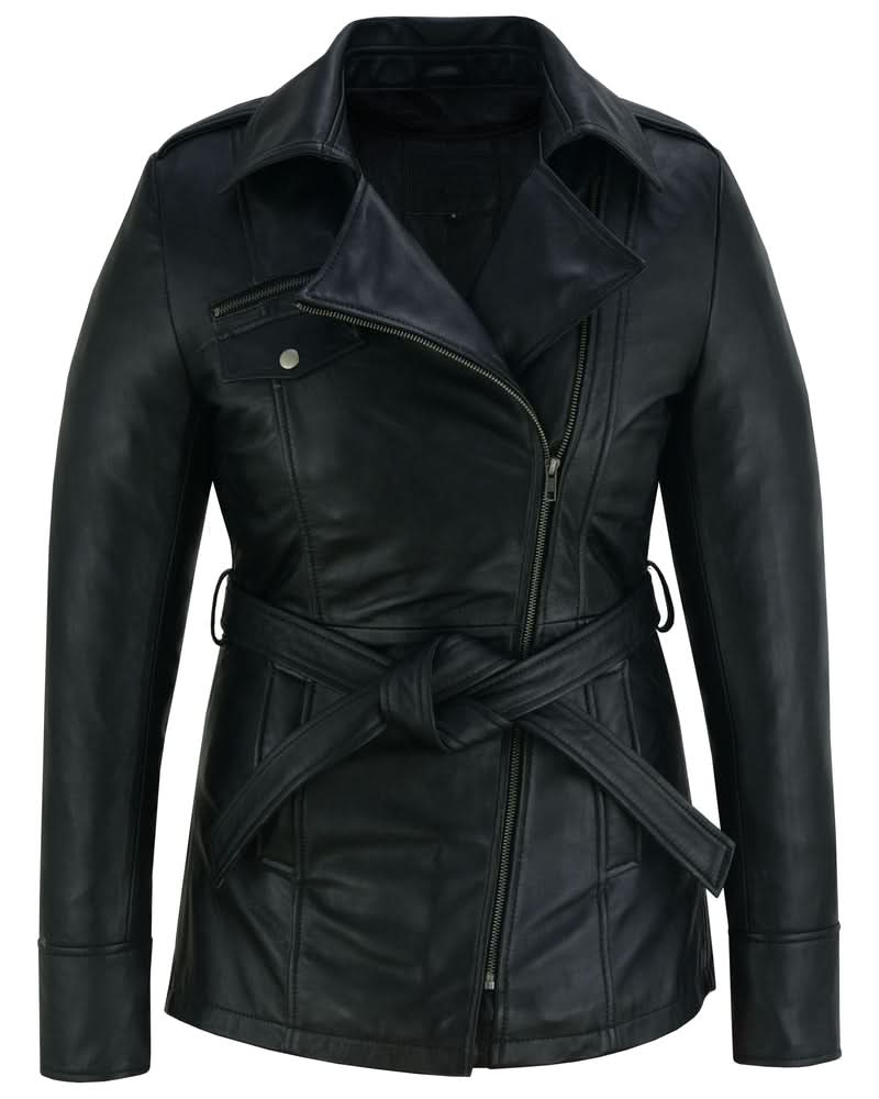 Women's fashion Leather "Dark Siren" Jacket Black