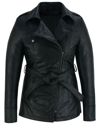 Women's fashion Leather "Dark Siren" Jacket Black