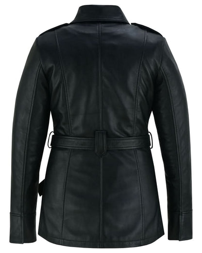 Women's fashion Leather "Dark Siren" Jacket Black